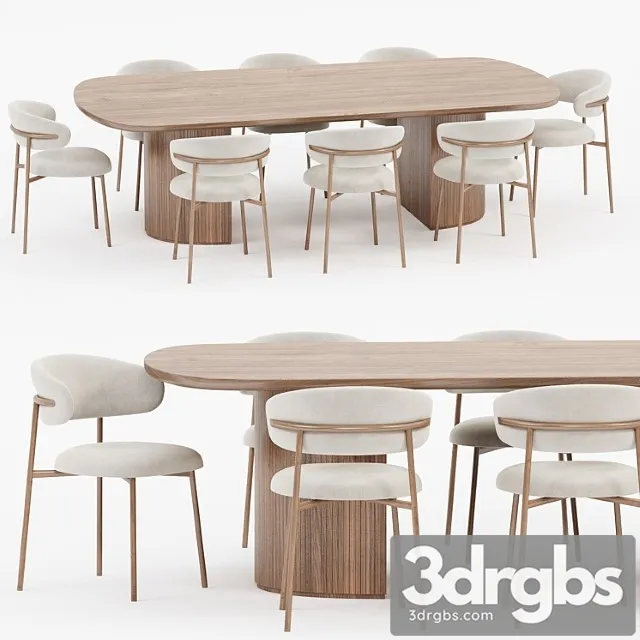 Dining Set 05 Free Download