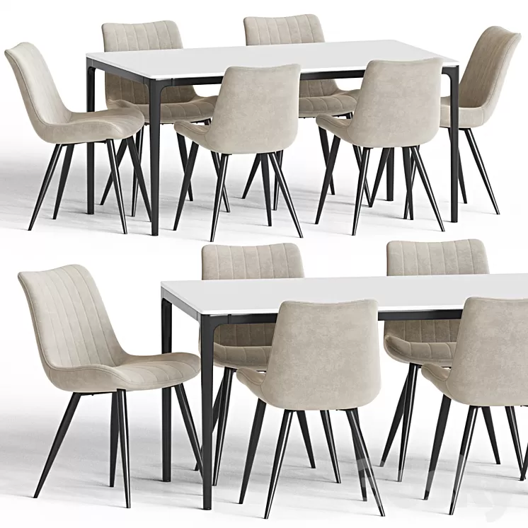 Dining Set 108 3D Model