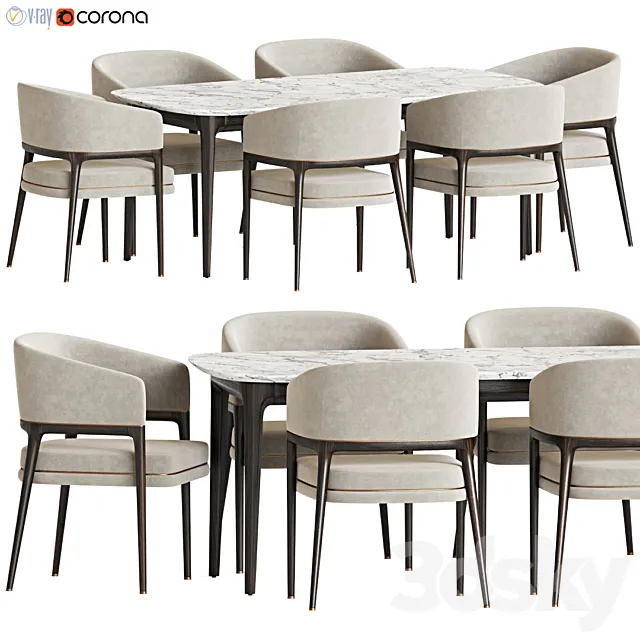 Dining Set 123 3D Model