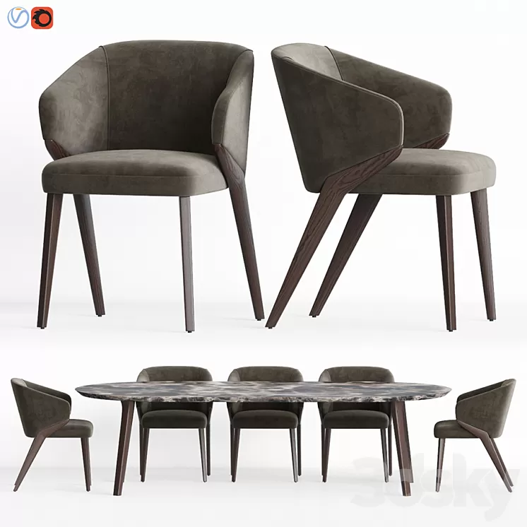 Dining Set 14 3D Model