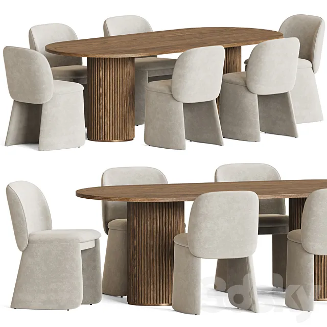 Dining Set 161 3D Model