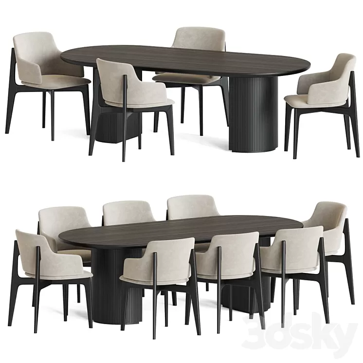 Dining Set 162 3D Model