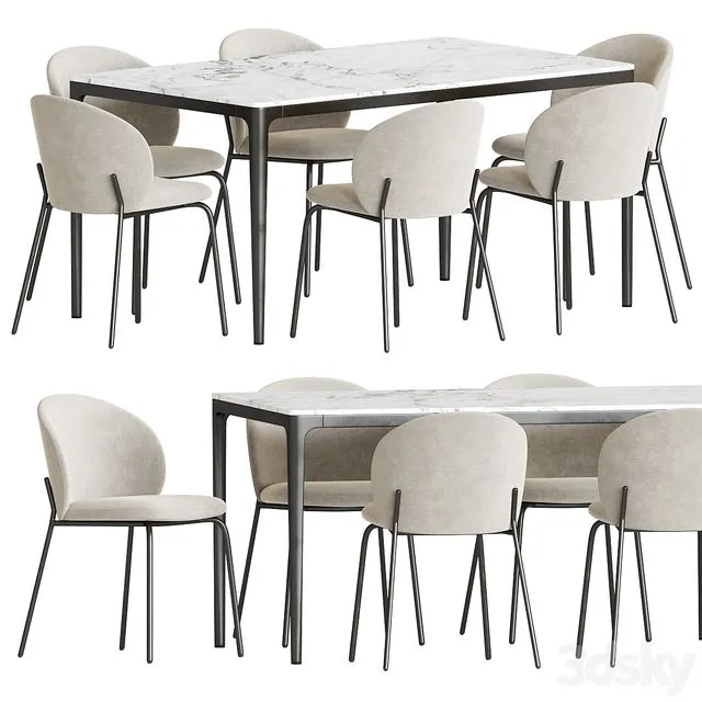 Dining Set 168 3D Model