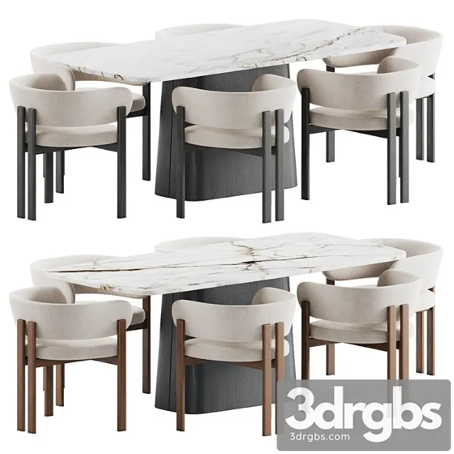 Dining Set 18 3D Model Free