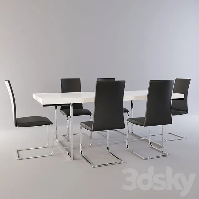 dining set 3D Model