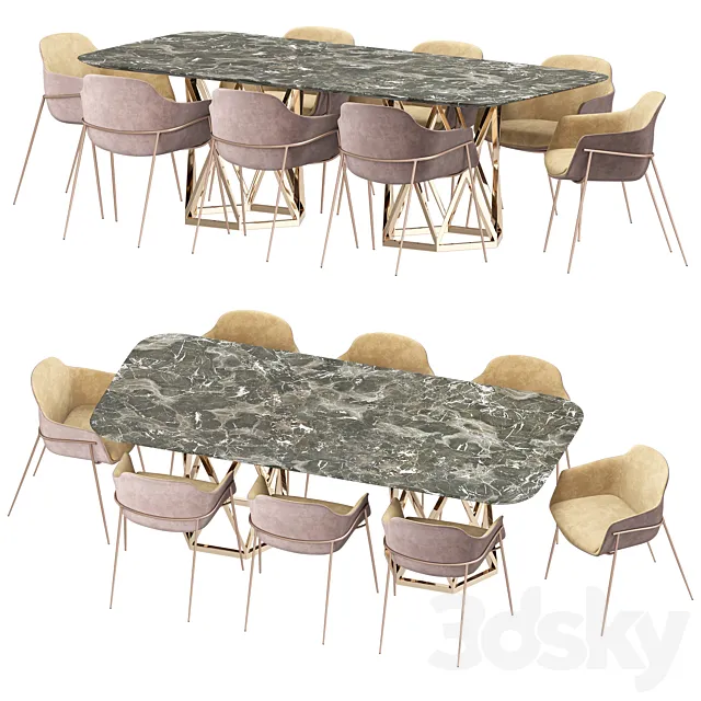 Dining set 3D Model
