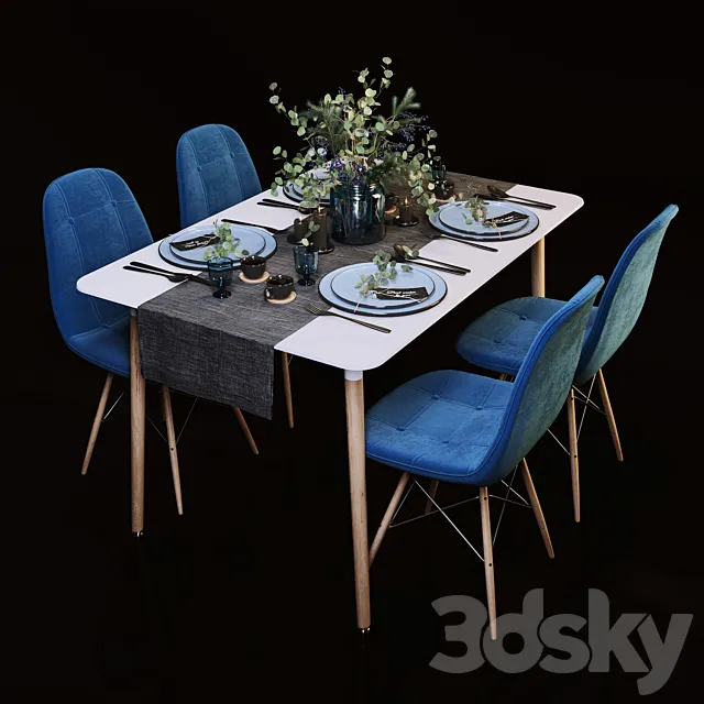 Dining set 3DModel
