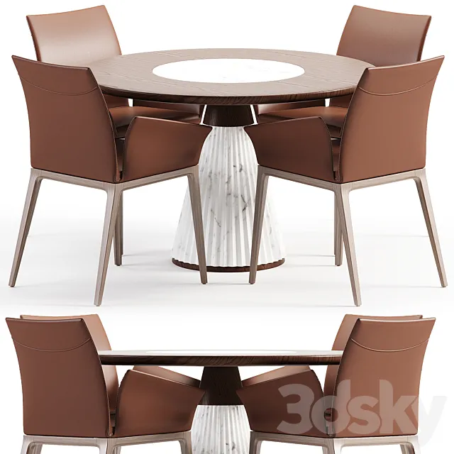 Dining Set 4 3DModel