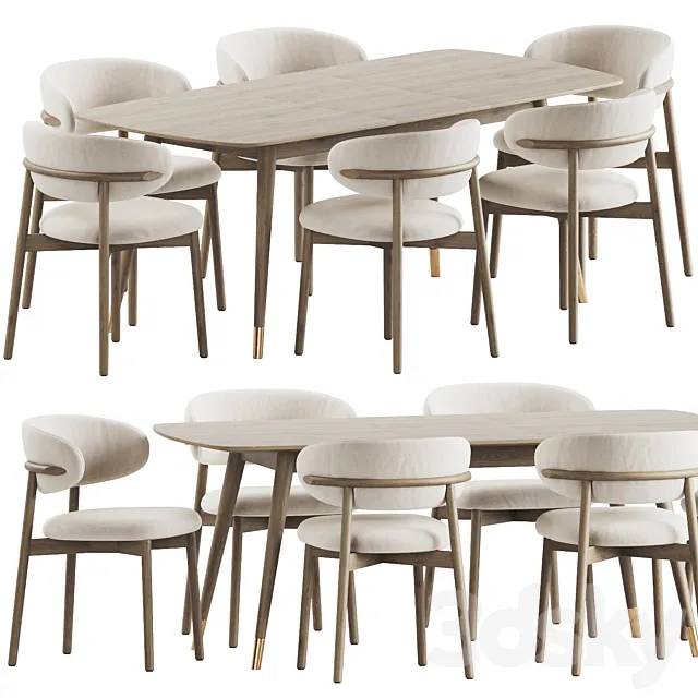 Dining Set 40 3D Model