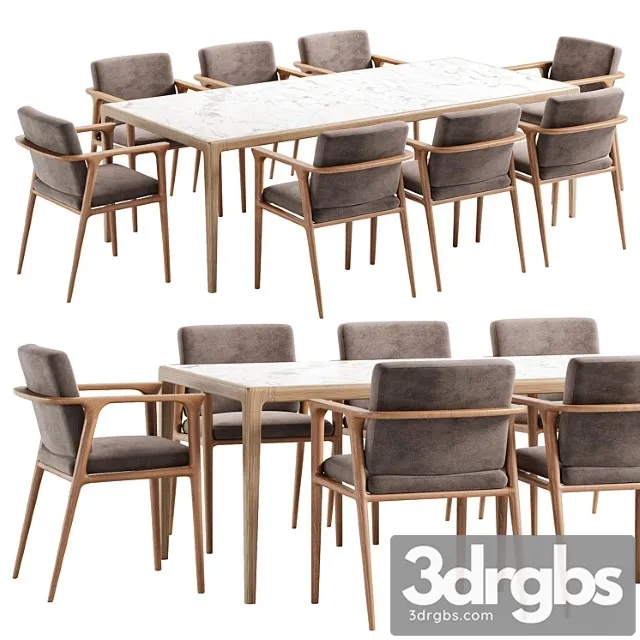 Dining Set 49 3D Model Free