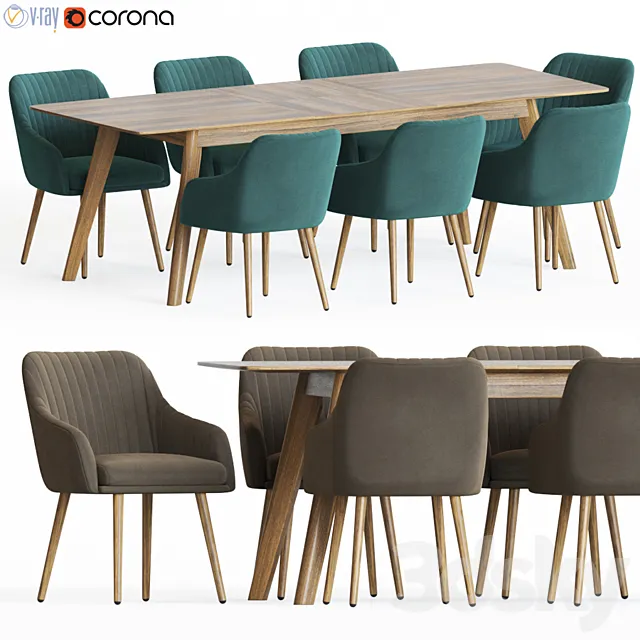 Dining Set 50 3D Model