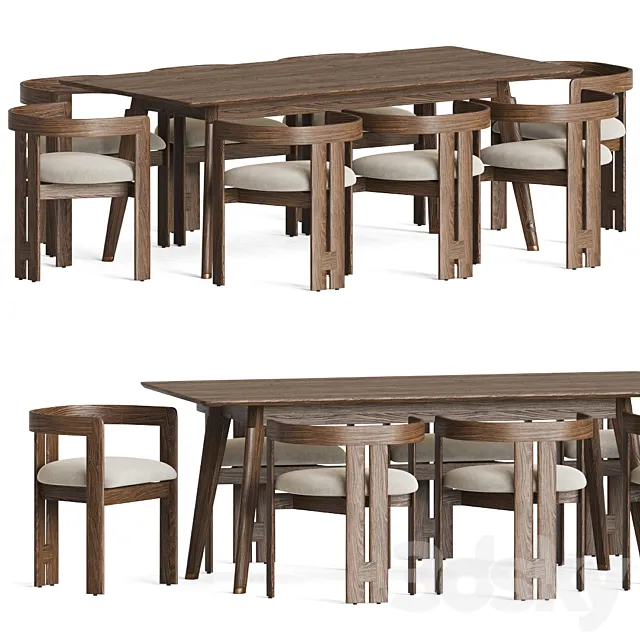 Dining Set 58 3D Model