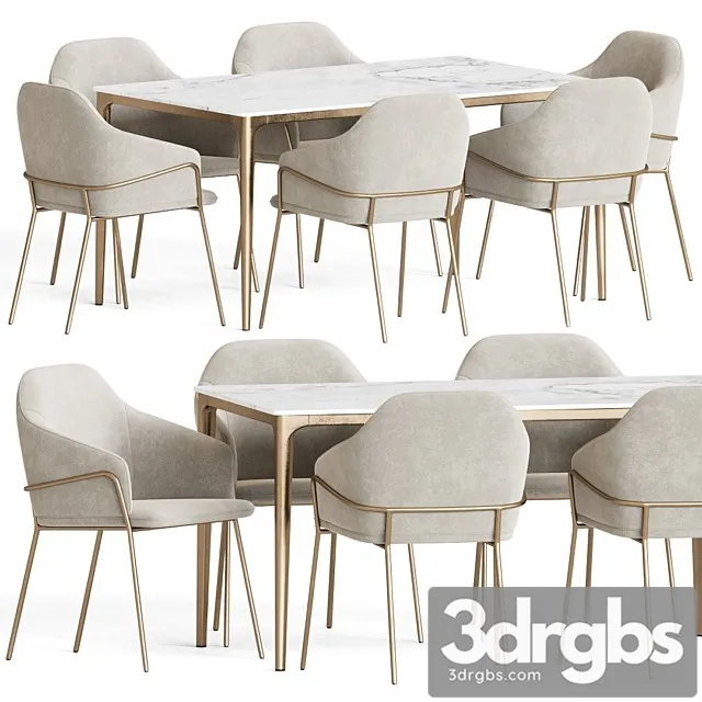 Dining Set 59 3D Model Free