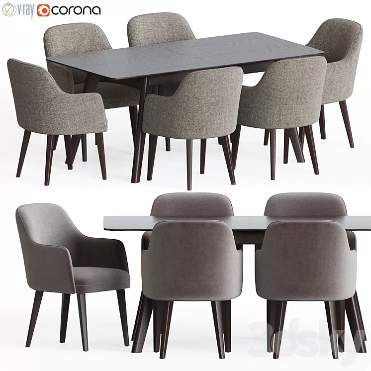 Dining Set 59 3D Model