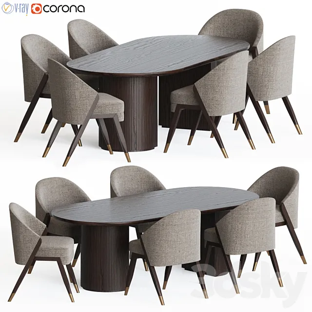 Dining Set 60 3DModel