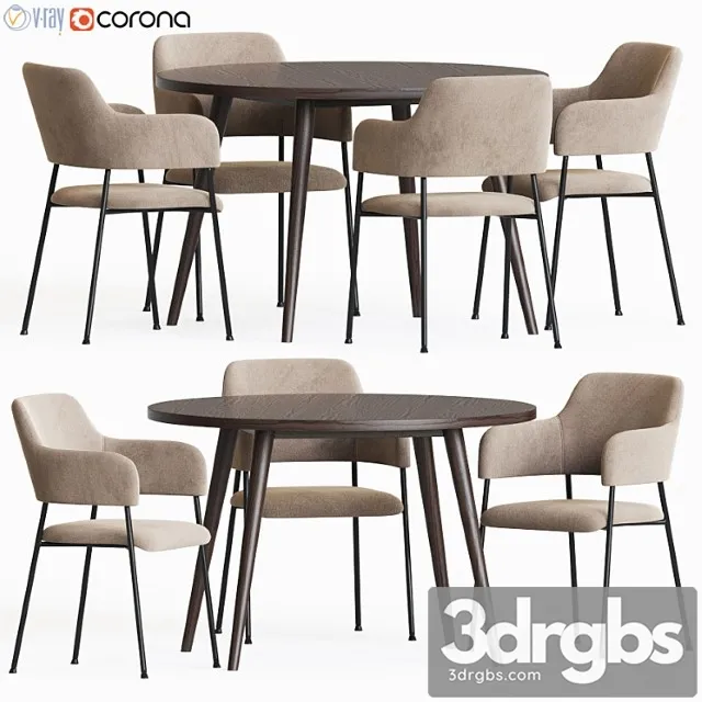 Dining Set 66 3D Model Free
