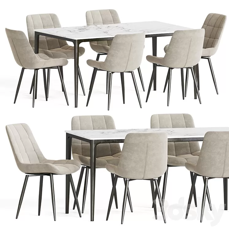 Dining Set 70 3D Model