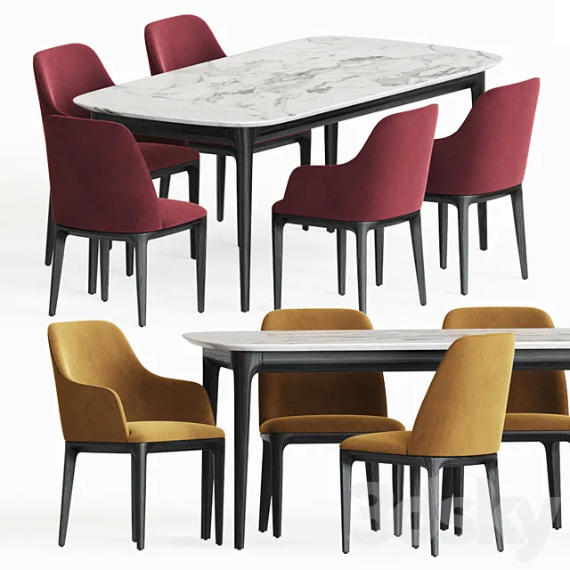 Dining Set 78 3D Model