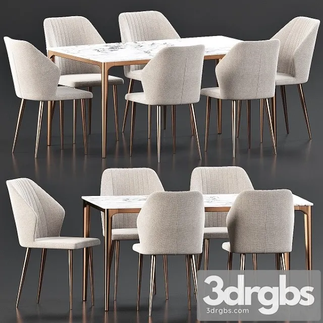 Dining Set 87 3D Model Free