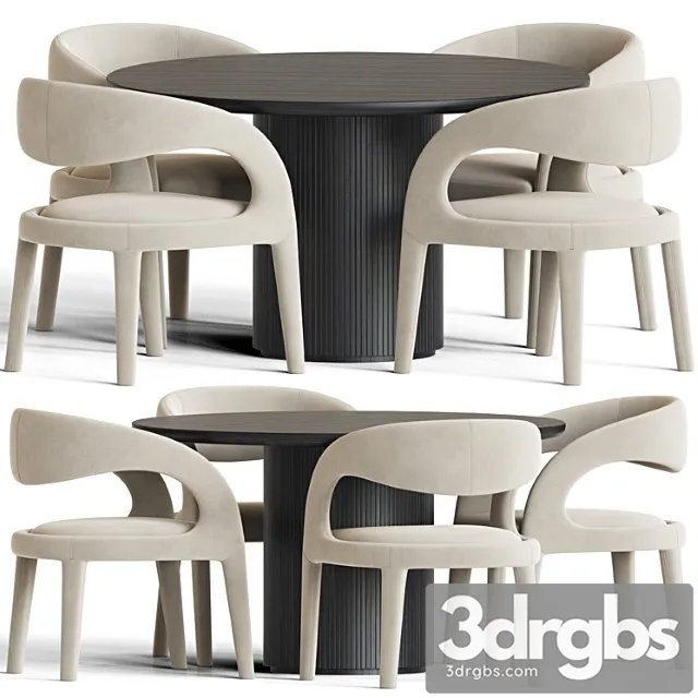 Dining Set 97 3D Model Free