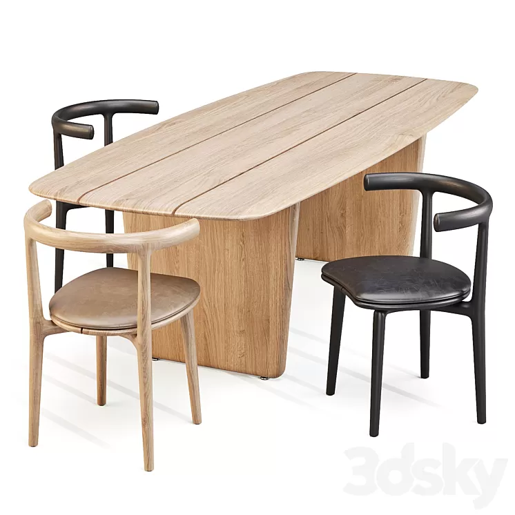 Dining Set: Baxter (Nairobi Table and Himba Chair)