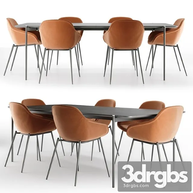 Dining Set BoConcept 3D Model Free