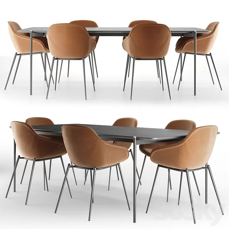 Dining set BoConcept 3D Model