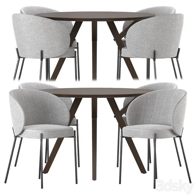 Dining set by Domstore 3D Model