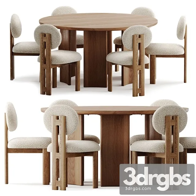 Dining Set By Forom 3D Model Free