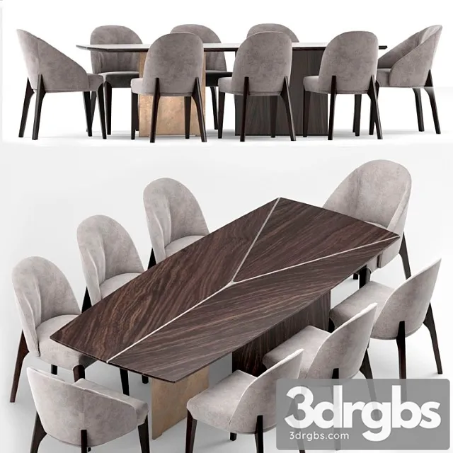 Dining Set Epsilon Arketipo 3D Model Free