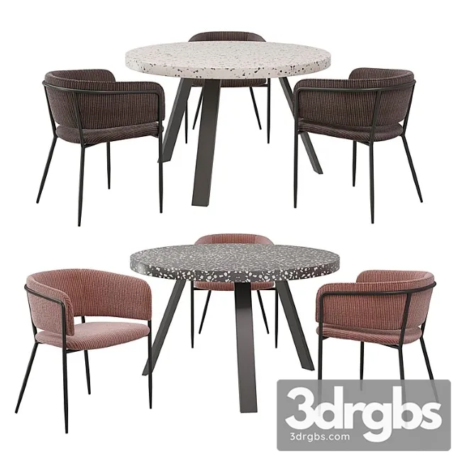 Dining Set Kave Home 3D Model Free