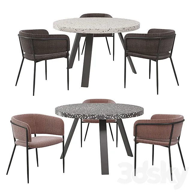 Dining set kave home 3D Model