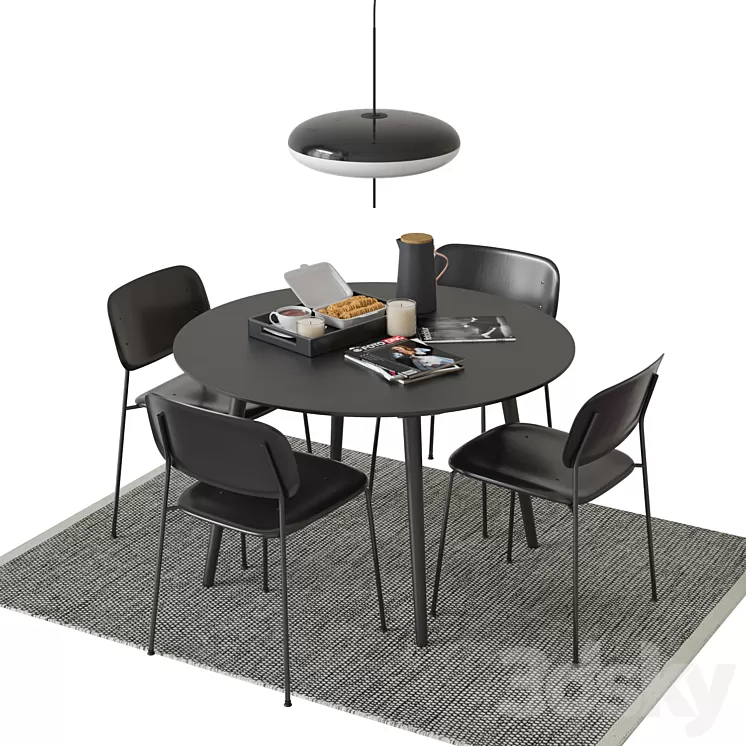 Dining Set_01 3D Model