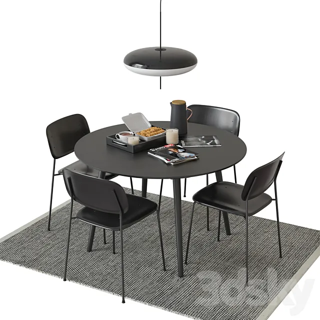 Dining Set_01 3DModel