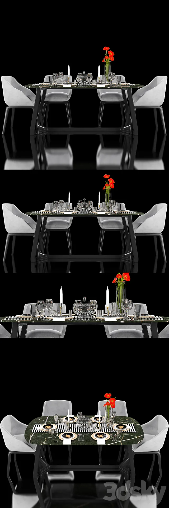 DINING TABLE 12 3D Model