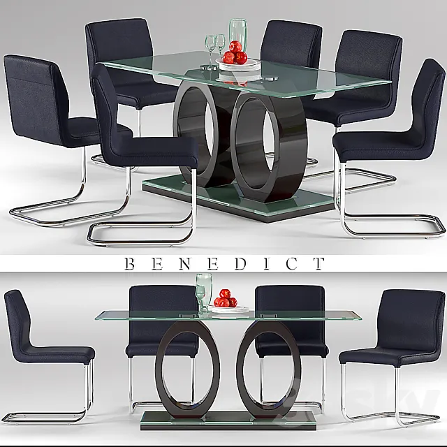 DINING TABLE 13 3D Model