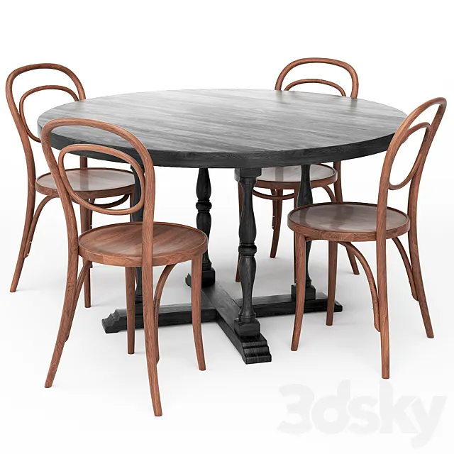 Dining Table 139 3D Model
