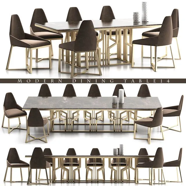 DINING TABLE 14 3D Model