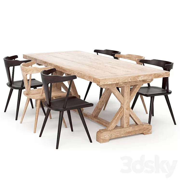 Dining Table 147 3D Model