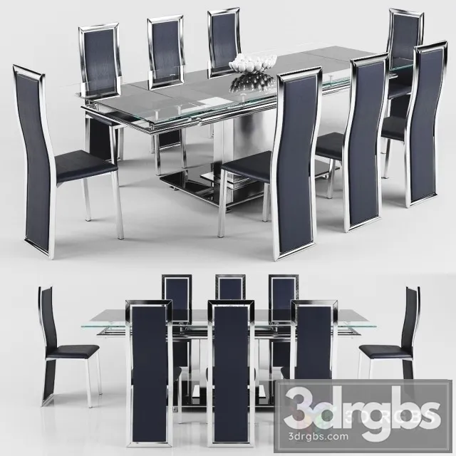 Dining Table 3 3D Model Free
