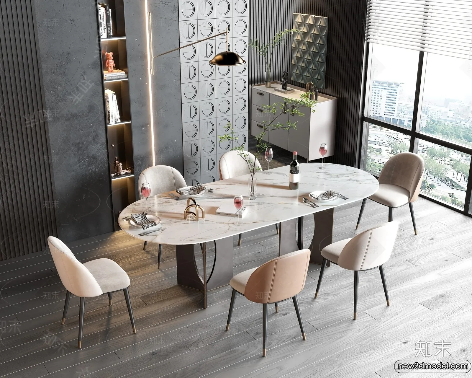 Dining Table - 3D Models - 3D Furniture Models for Interior - 001