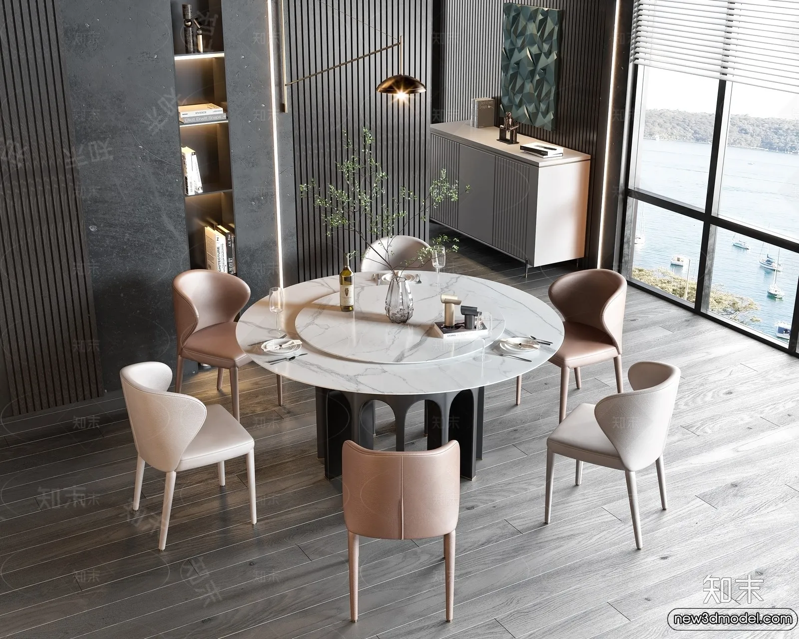 Dining Table - 3D Models - 3D Furniture Models for Interior - 002