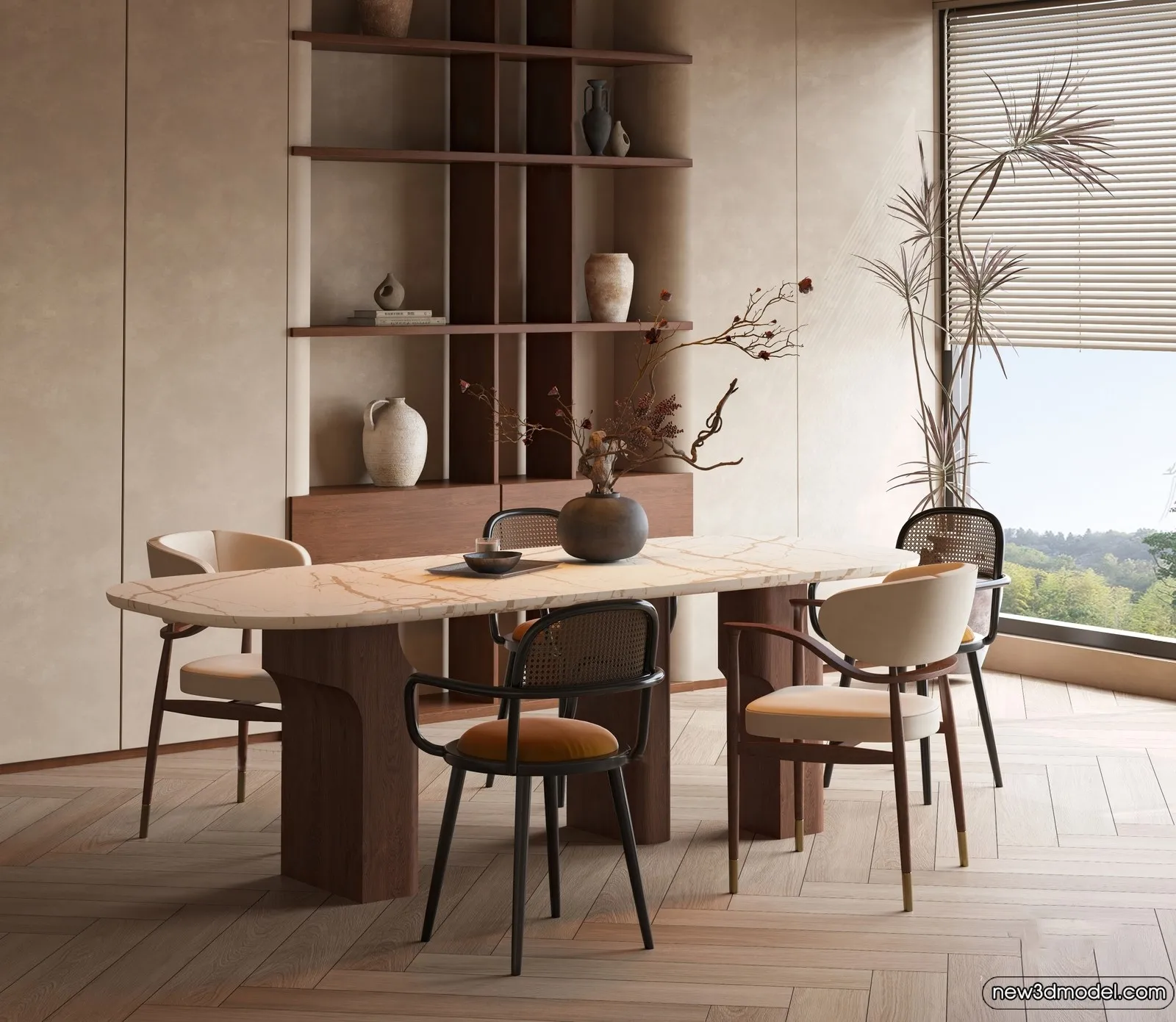 Dining Table - 3D Models - 3D Furniture Models for Interior - 006