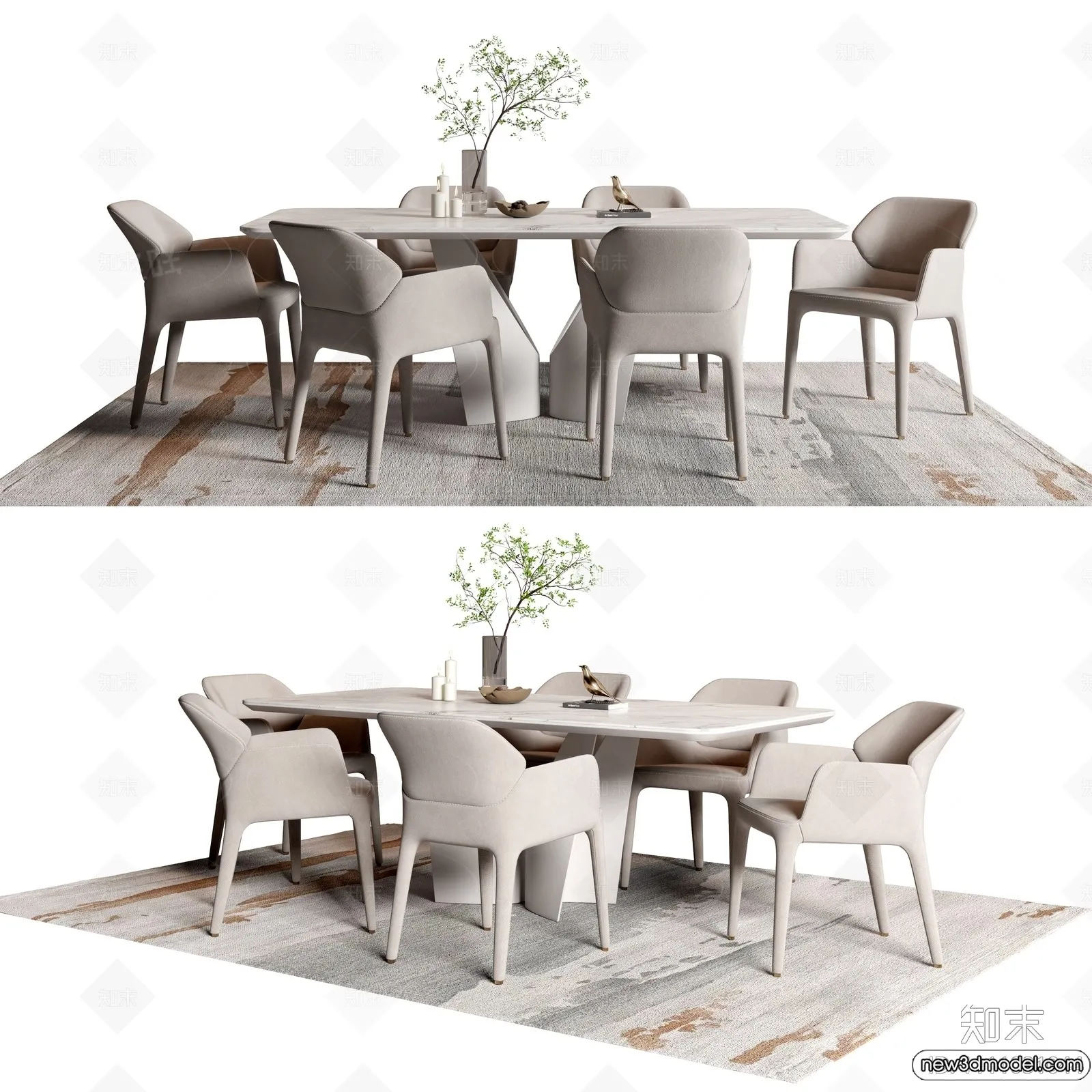Dining Table - 3D Models - 3D Furniture Models for Interior - 008