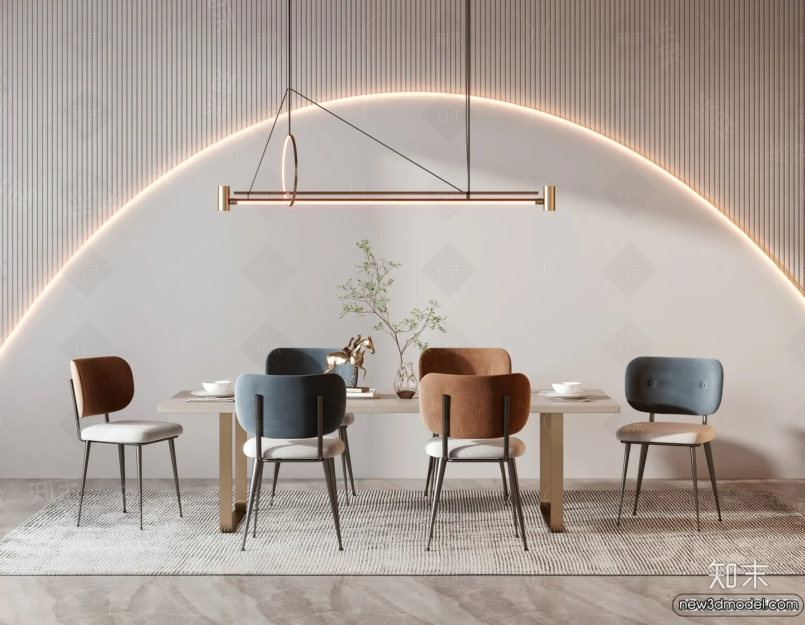 Dining Table - 3D Models - 3D Furniture Models for Interior - 010