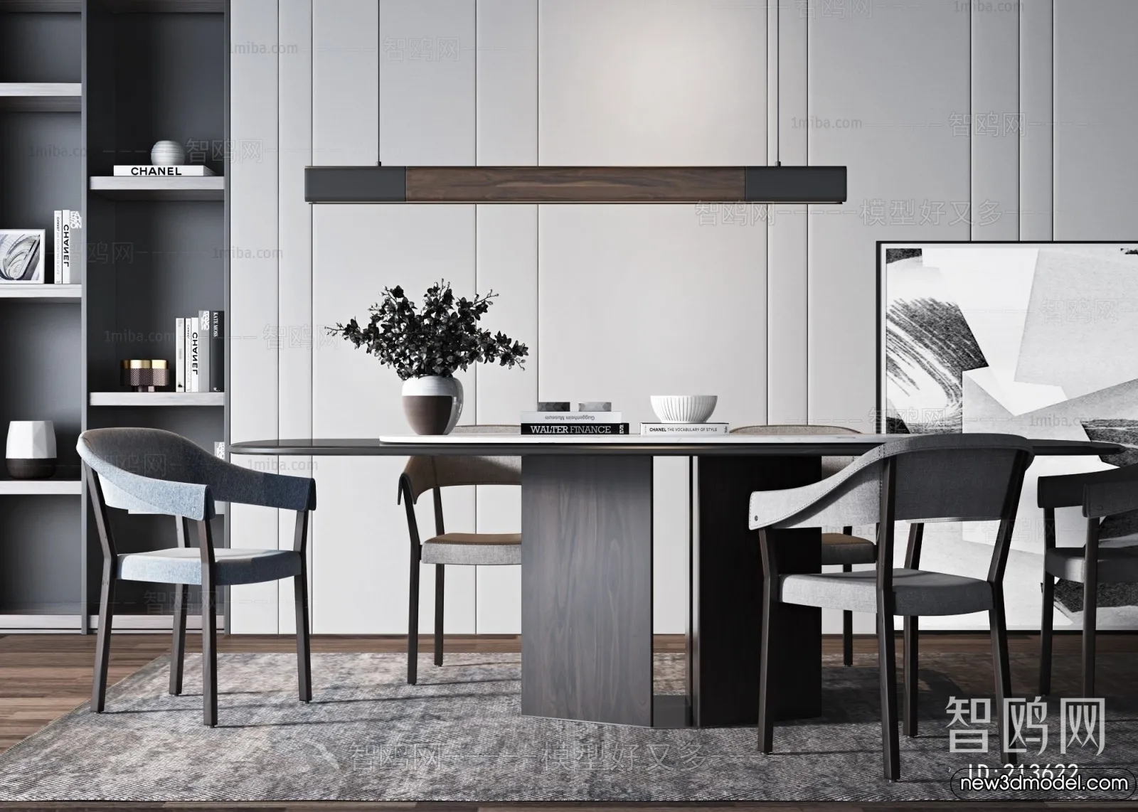 Dining Table - 3D Models - 3D Furniture Models for Interior - 012