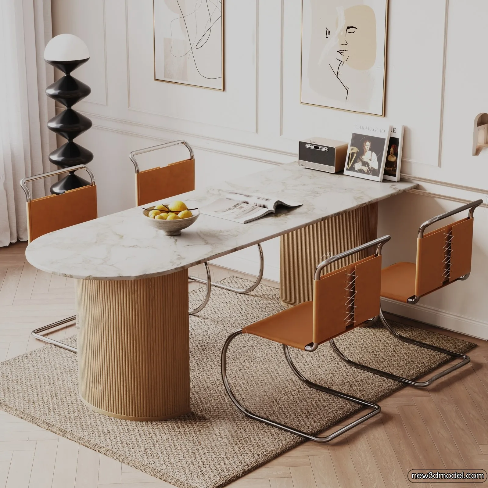 Dining Table - 3D Models - 3D Furniture Models for Interior - 021