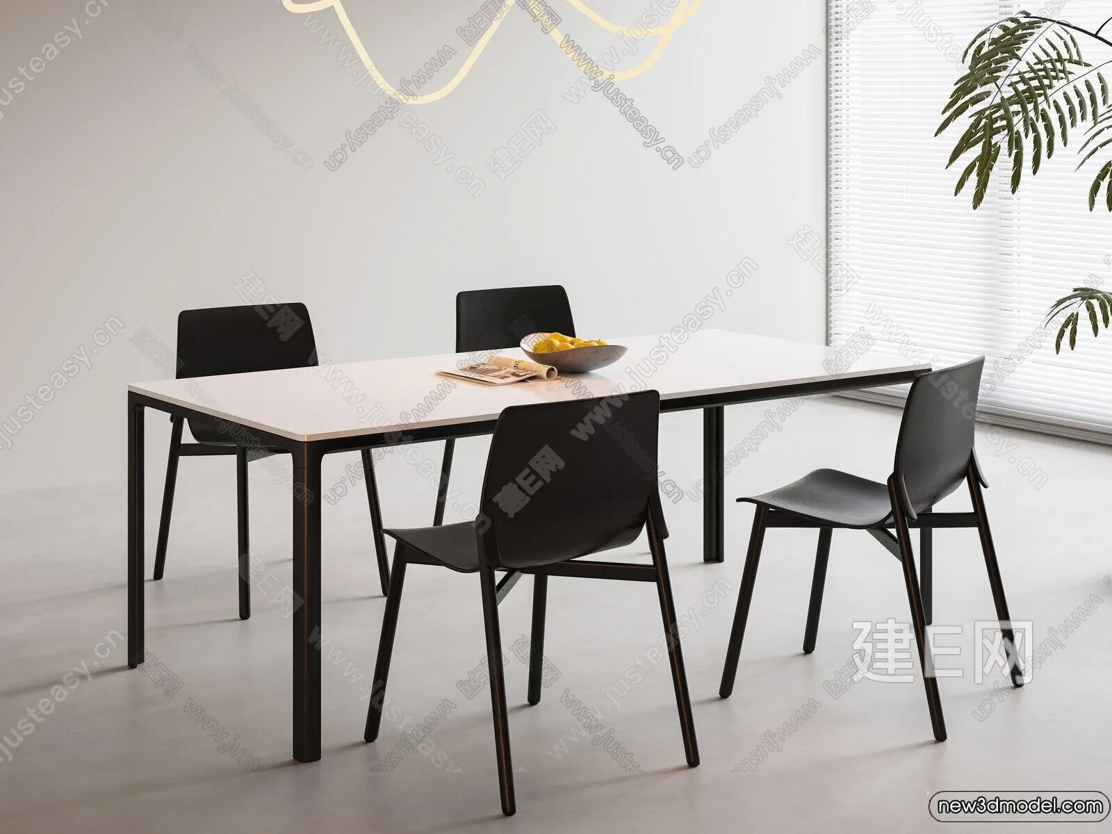 Dining Table - 3D Models - 3D Furniture Models for Interior - 024