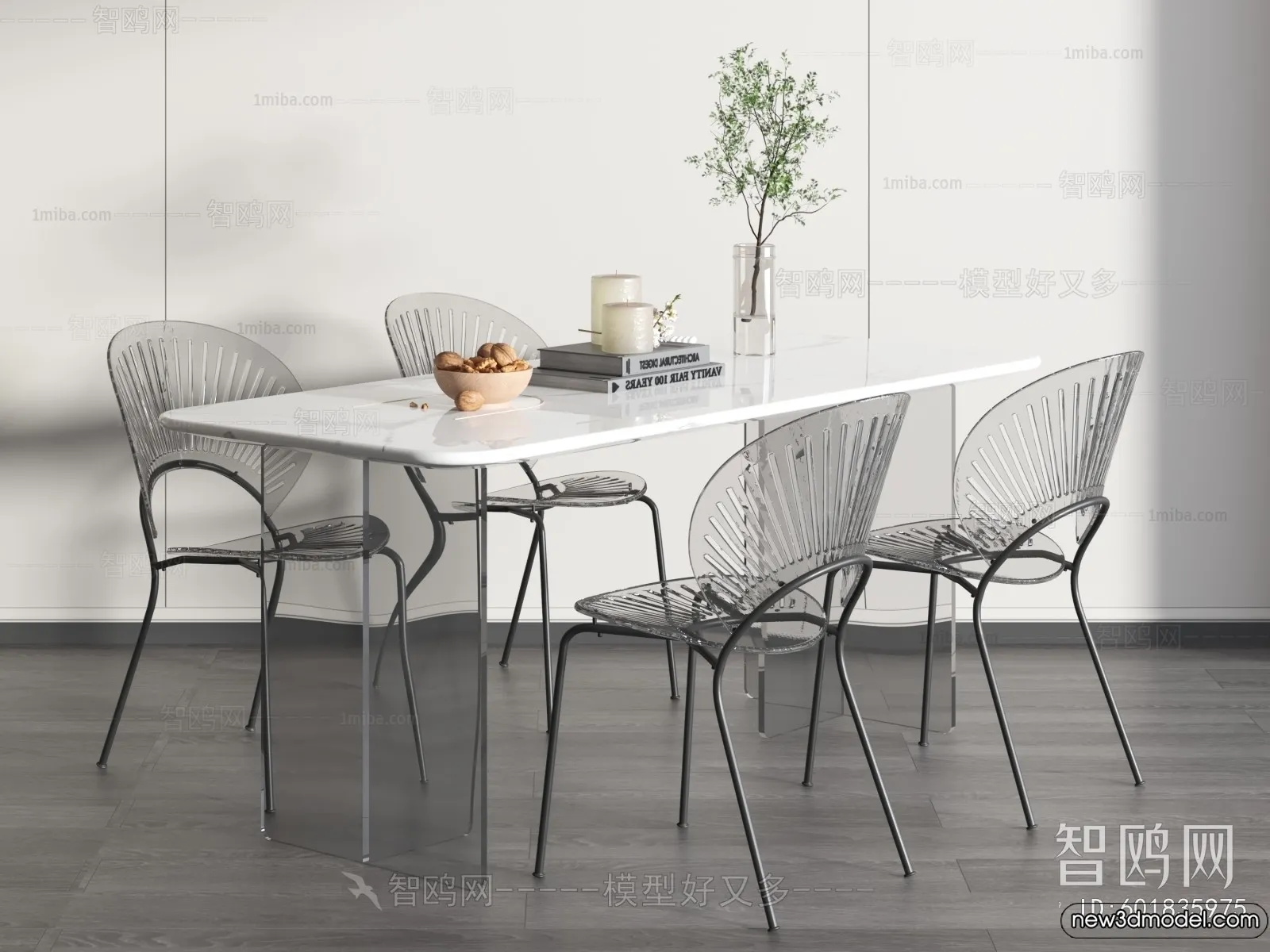 Dining Table - 3D Models - 3D Furniture Models for Interior - 025