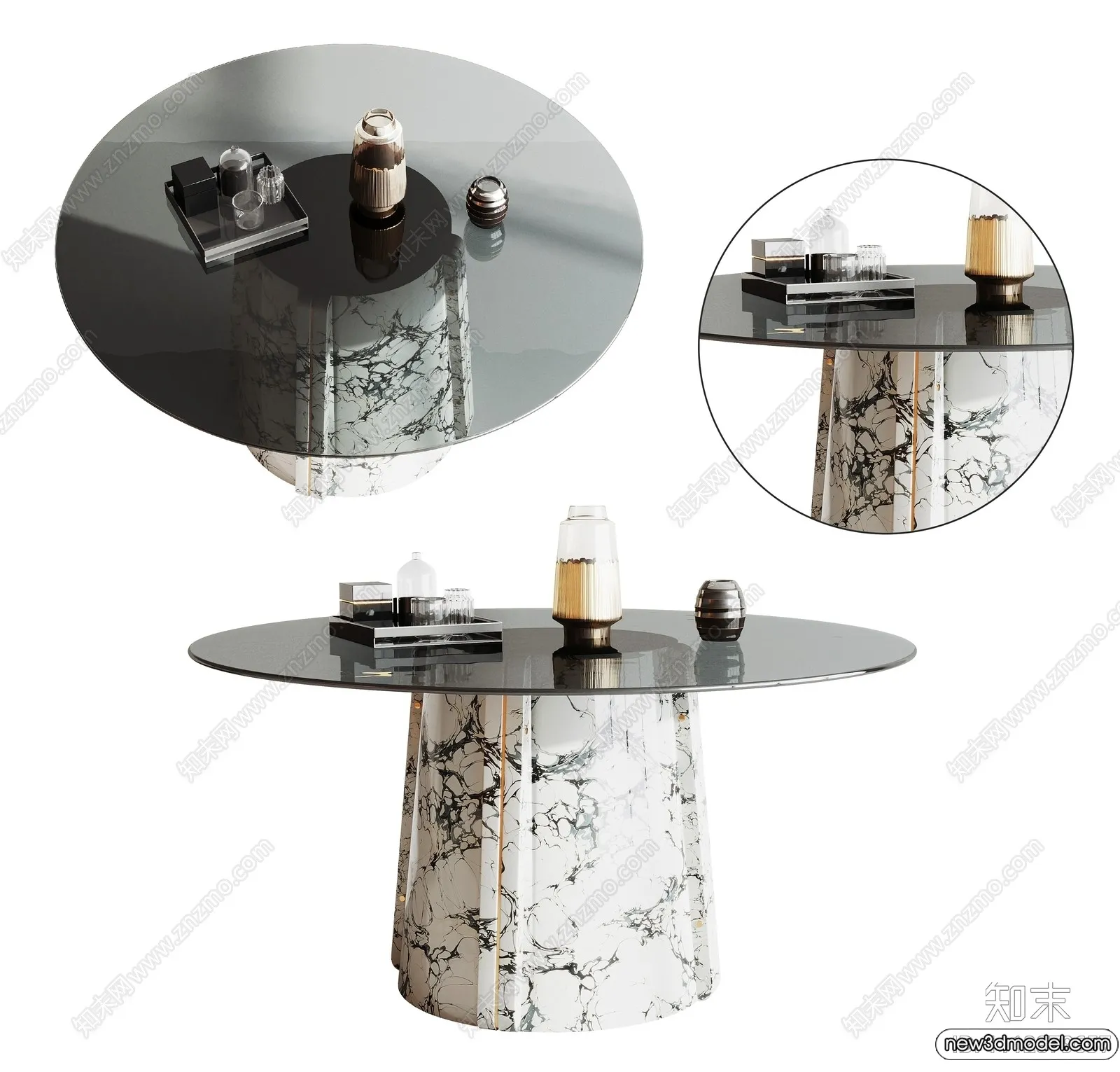 Dining Table - 3D Models - 3D Furniture Models for Interior - 030